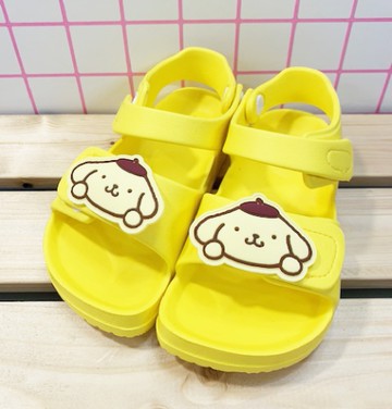 【震撼精品百貨】Pom Pom Purin 布丁狗~台灣製布丁狗正版兒童超輕涼鞋-黃大頭(13-18號)#20317