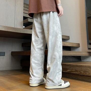 【HOT 本舖】男装2025新款休閒褲男美式扎染髒髒褲vibe顯高男生戶外情侶衝鋒褲女寬鬆