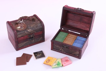 比利時純巧克力片39入御璽珠寶盒