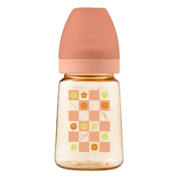 MOTHER-K 精粹極簡PPSU奶瓶 醫療級PPSU 耐高溫耐消毒  杏桃沙瓦  180ml  1個