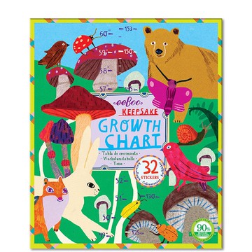 eeBoo 成長尺 - Mushroom Growth Chart 香菇園成長尺