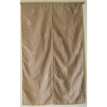 【宜欣居傢飾】鬱金香-緹花精緻門簾(金/咖)W90*H90cm/風水簾/台灣製MIT