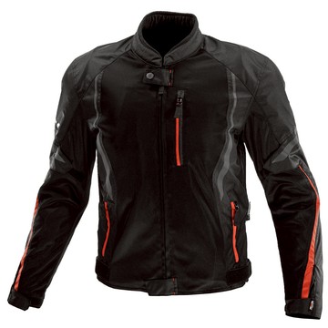 Komine 夏季網眼防護夾克 JK-1463  黑色 + 紅色  2XL