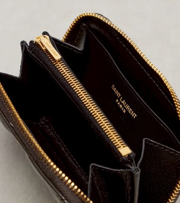 Saint Laurent Cassandre quilted leather card case