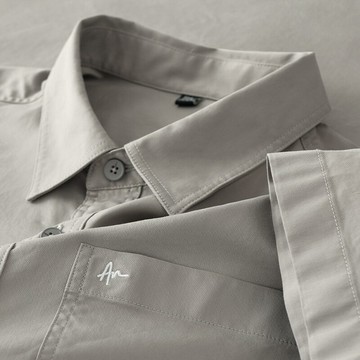 【新款熱賣】男裝新款短袖襯衫男商務休閑潮流高級感男裝襯衣夏季簡約男