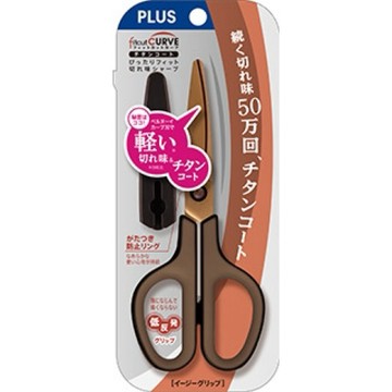 【阿翔小舖】『PLUS』普樂士 SC-175ST 30度弧線剪刀(鈦金屬附蓋)  單支