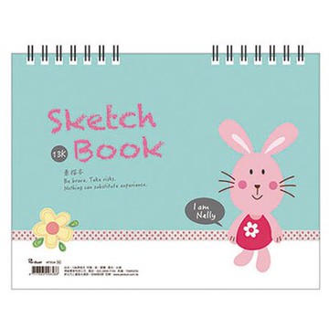 美加美 13K 素描本 兔子 3本 /包 AF5534