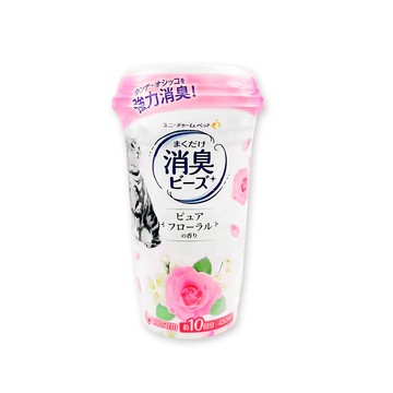 Unicharm Pet 日本嬌聯-強力消臭貓砂除臭劑450ml/瓶-花卉香(粉)(鏟屎官必備砂盆顆粒香香豆)