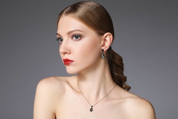 閃光拉長石S925純銀電黑雙石耳環--黑銀河系列