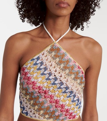 Missoni Zig Zag lamé top