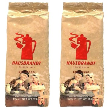 HAUSBRANDT 義式咖啡豆 ESPRESSO  咖啡豆(無研磨)  500g  2包