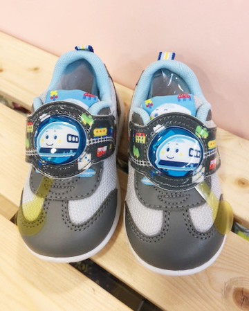 【震撼精品百貨】Shin Kan Sen 新幹線~台灣製新幹線正版兒童亮燈布鞋-灰色(13-18號)