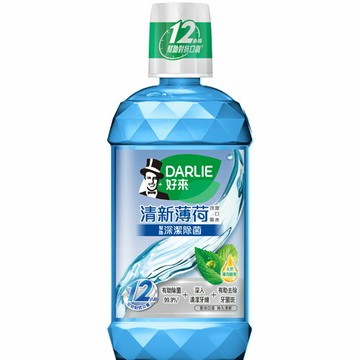 黑人 清新薄荷 漱口水 500ml