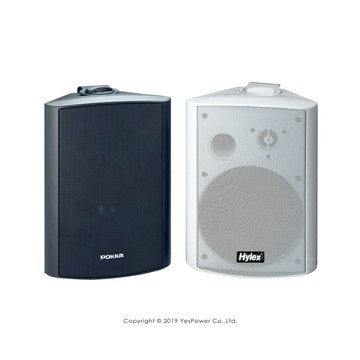 PA-52TB(黑)/PA-52TW(白) POKKA 5.2吋防水型壁掛式懸吊式喇叭/二音路喇叭/100V