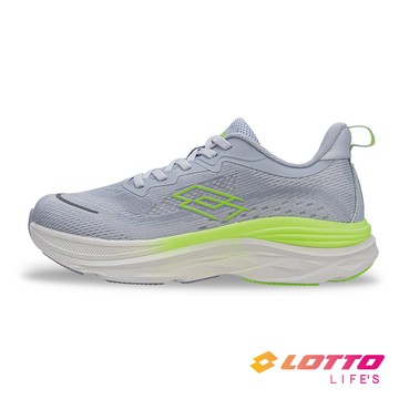 【LOTTO 義大利】女 寬楦 SKY MOVE 輕盈跑鞋(水藍/螢光綠-LT5AWR0176)