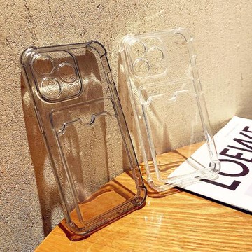 手機殼插卡氣囊防摔保護套蘋果