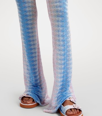 Missoni Zig Zag high-rise semi-sheer flared pants