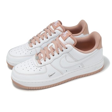 [ACS] Nike 休閒鞋 Wmns Air Force 1 07 女鞋 白 乾燥玫瑰粉 AF1 銀勾 IB6543-100