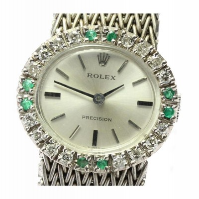 Rolex ロレックスダイヤベゼル プレシジョン　レディース 時計ビンテージ ROLEX】ロレックス プレシジョン ダイヤベゼル cal.1400
