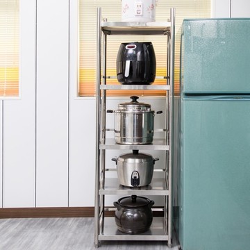 【誠宜居家】 升級款加粗加厚70x50x168公分三面圍欄不鏽鋼(五層置物架)-廚房置物架 廚房架 不銹鋼 不銹鋼置物 收納架 廚房櫃