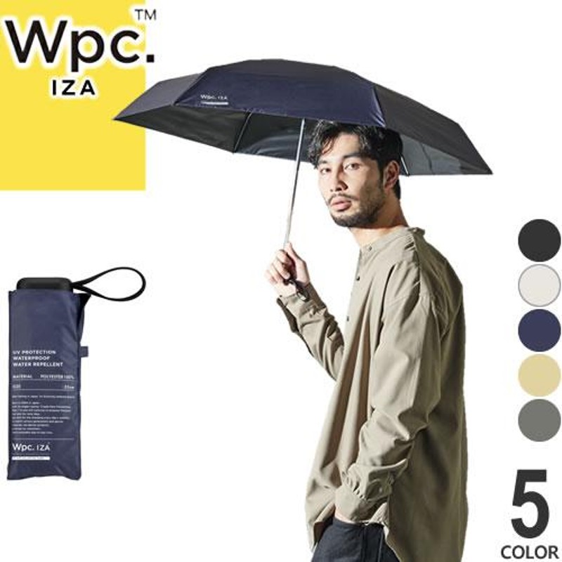 wpc w.p.c 傘 日傘 折りたたみ傘 IZA Type:Compact メンズ 手動開閉