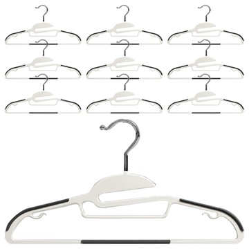 小麥購物 C397 肩部防滑衣架 開口  靜謐灰  10支