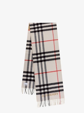 Cashmere scarf with check motif - BURBERRY - gender_Woman