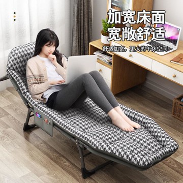 折疊床 折疊床單人辦公室午休家用便攜躺椅睡覺神器行軍床陪護午睡簡易床【摩可美家】