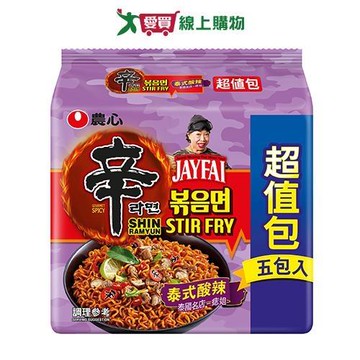 農心辛炒麵泰式酸辣味(5包/袋)【愛買】