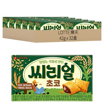 LOTTE 樂天 巧克力夾心燕麥餅 x 32盒  42g