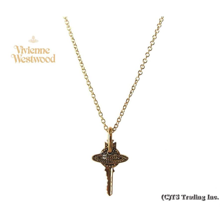 ヴィヴィアンウエストウッドVivienne Westwood ネックレス Vitalija Small Key Orb Pendant 鍵モチーフ  オーブ ペンダント Antique GOLD | LINEブランドカタログ