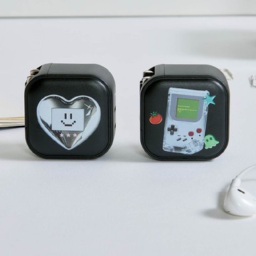 愛心電子雞GaN 45W Type-C雙孔充電頭