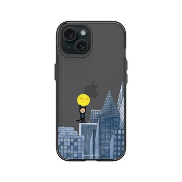 iPhone 15 Clear 酷墨灰 - 幾米 Jimmy Liao - 月亮忘記了-城市