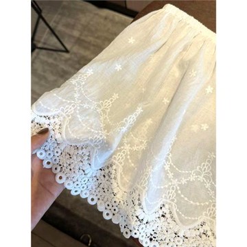 防走光衛衣疊穿短款半身裙女秋冬蕾絲花邊打底短裙毛衣褲子小屁簾