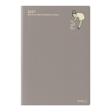 MIDORI POCKET DIARY 2027手帳(月單週)B6 - 歐吉桑