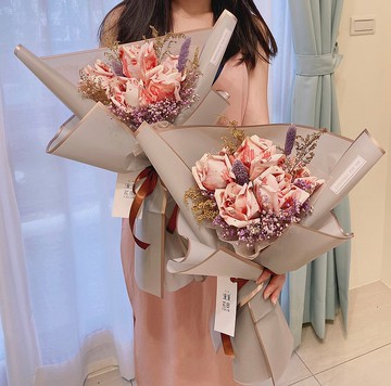 5朵有錢鈔票花束 (真鈔另外匯款) 有錢花 真鈔 鈔票  送禮 生日禮