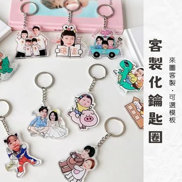 客製化鑰匙圈 新年模板 過年鑰匙 套版鑰匙圈 圈來圖客製 免費摳圖 客製化吊飾 鑰匙圈訂製 客製化壓克力吊飾 情侶鑰匙圈
