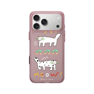 iPhone 17 Pro Max Clear (相機按鈕) 晶醺玫 - MacaronToe 馬卡龍腳趾 - 喵 MEOW!