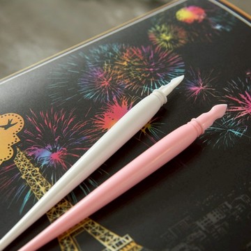 〔台灣出貨+發票〕跃鹿兒童刮畫筆 刮刮筆 塑膠刮筆 刮畫專用筆