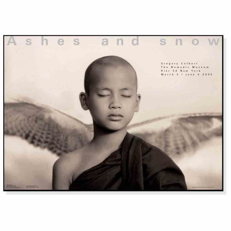 【額縁付き】グレゴリーコルベール Ashes and snow ニューヨーク Winged Monk（グレゴリー