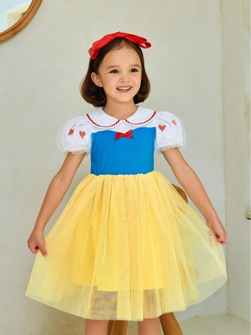 Stretchy Round Collar Tutu Dress