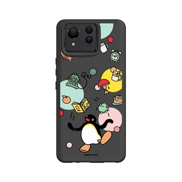 Zenfone 11 Ultra SolidSuit 黑 - Pingu 企鵝家族 - Pingu與他的小物