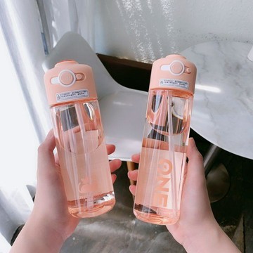 🔥臺灣出貨🔥韓版吸管杯ins少女塑料防摔學生高顏值運動水杯💖水瓶杯子06J8
