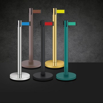 現貨一米線欄桿座隔離帶護欄桿警戒線圍欄銀行排隊帶伸縮帶禮賓桿[DD030110]