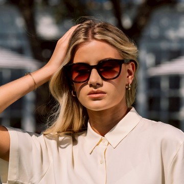 【ROSIE ALLAN】MIMA 茶琥珀 可再生手工板材太陽眼鏡