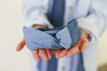 牛仔拼布head band