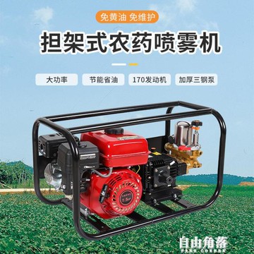 170F高壓四沖程汽油打藥機自吸農用園林山地果樹三缸柱塞泵噴霧器 雙11全館免運