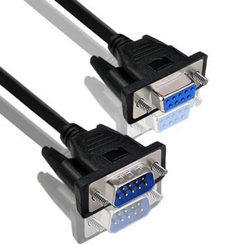 RS232 轉接線/器 一RS232串口(交叉)DB9 to DB9傳輸線 公對母/5M