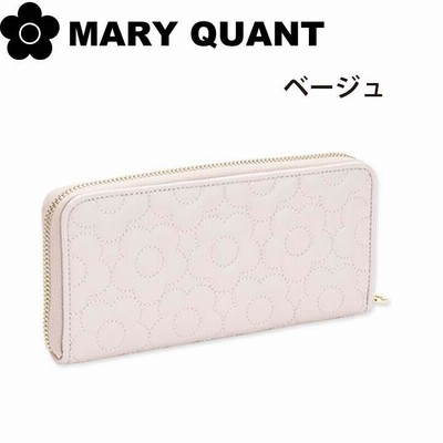 MARY QUANT 長財布 プチデイジーメタルキルトパース ベージュ - メルカリ