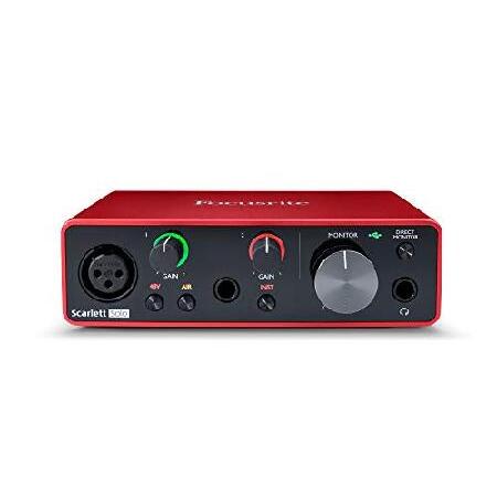 Audio-Technica AT2035PK Vocal Microphone Pack, Black ＆ Focusrite Scarlett Solo (3rd Gen) USB Audio Interface with Pro Tools First